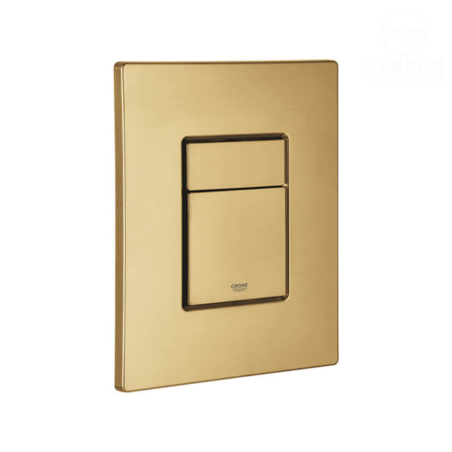 وش خزان الدفن جروهي الذهبي مط المربع GROHE 38732GN0 Brushed Sunrise Flush Plate (طلب مسبق) وش خزان الدفن جروهي الذهبي مط المربع GROHE 38732GN0 Brushed Sunrise Flush Plate