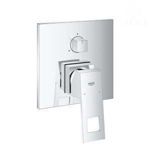 وش خلاط الدش/البانيو الدفن يوروكيوب 3 مخرج المربع من جروهي 24094000 GROHE EuroCube