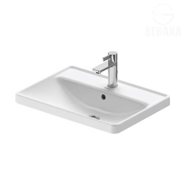 حوض كونترتوب دي نيو 60*44 سم ساقط في الرخام بفتحة للخلاط 035760 من ديورافيت D-Neo Duravit