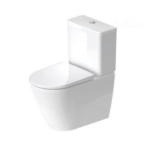 قاعدة مرحاض دي نيو 2002490075 للحمام الملاصقة للحائط لون أبيض من ديورافيت D-Neo Duravit