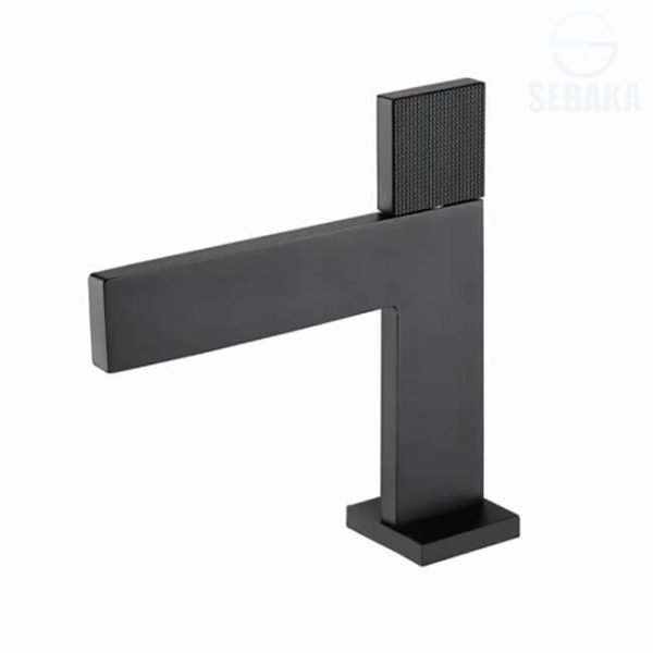 خلاط حوض سن لون اسود هاندميكسر القصير Thin Black