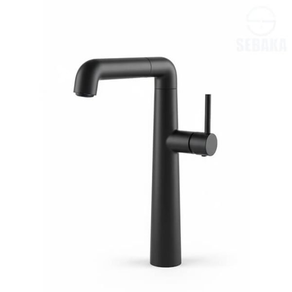 خلاط حوض بايب لون اسود هاندميكسر بالرأس المتحرك Pipe Black