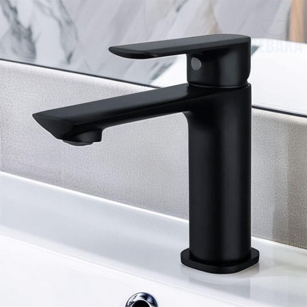خلاط حوض روكا اسود ديكور ارتفاع 20 سم Chinese Roka black
