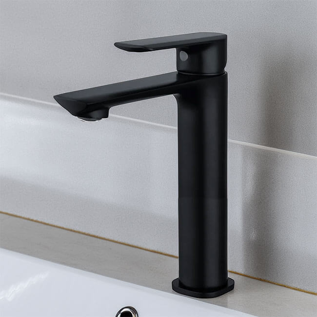 خلاط حوض روكا اسود ديكور ارتفاع 30 سم Chinese Roka black خلاط حوض روكا اسود ديكور ارتفاع 30 سم Chinese Roka black