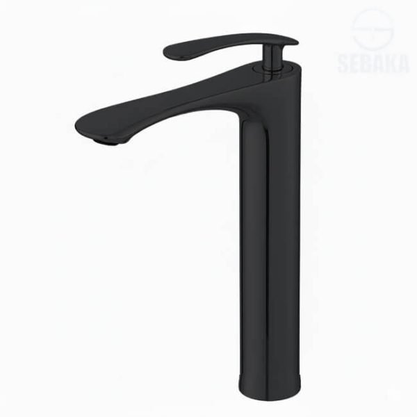 خلاط حوض كينج اسود ديكور ارتفاع 30 سم Black King