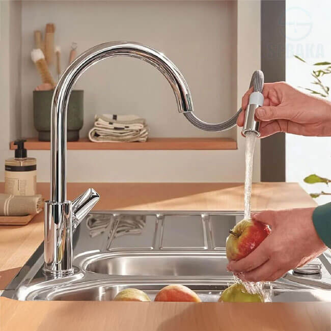 خلاط مطبخ شداد جروهي باو ايدج 30536000 بالرأس القابلة للسحب والإفلات GROHE BAUEDGE خلاط مطبخ شداد جروهي باو ايدج 30536000 بالرأس القابلة للسحب والإفلات GROHE BAUEDGE