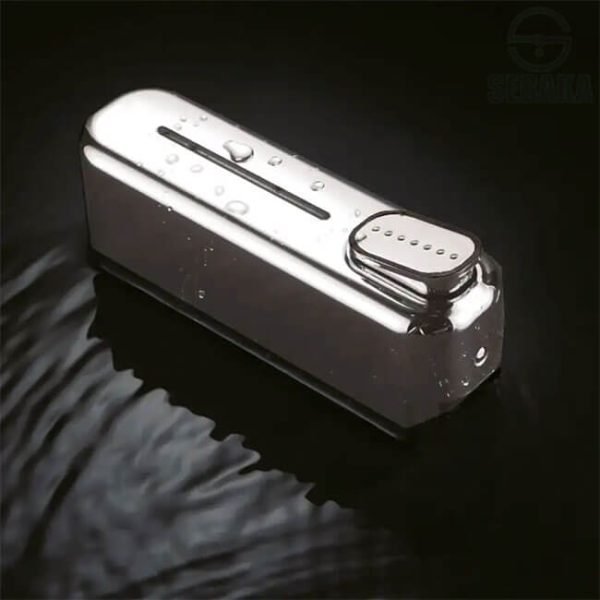 ديسبنسر خزان الصابون كروم لون فضي لامع سعة 500مم يثبت على الحائط ضاغط صابون Chrome Soap Dispenser