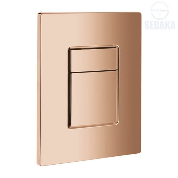 وش خزان الدفن روزجولد اللامع المربع المستورد صالح للعمل مع خزان الدفن جروهي RoseGold Flush Plate