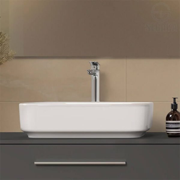 حوض i.Life مستطيل 55 × 40 سم فوق سطح أفقي G572801 لون أبيض من ايديال ستاندرد اي لايف IdealStandard