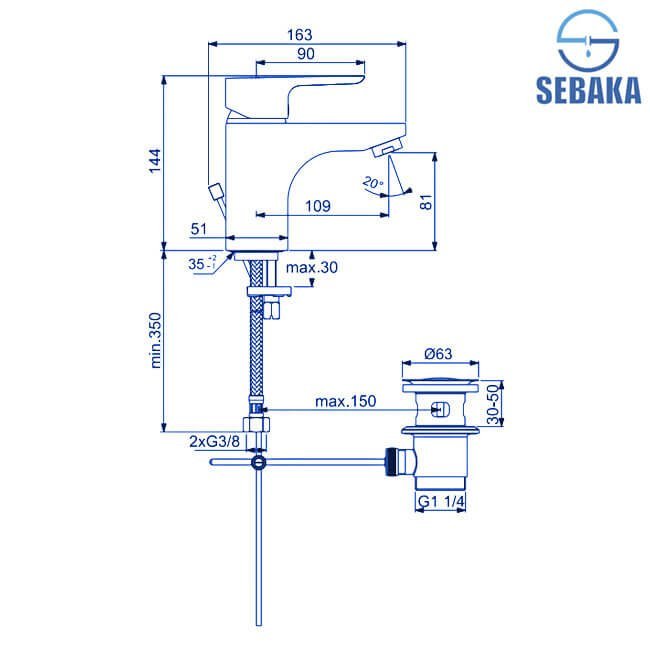 خلاط حوض سيرابلان BC941AA مع طابق و فايظ من ايديال ستاندرد IDEALSTANDARD CERAPLAN III (طلب مسبق) خلاط حوض سيرابلان BC941AA مع طابق و فايظ من ايديال ستاندرد IDEALSTANDARD CERAPLAN III