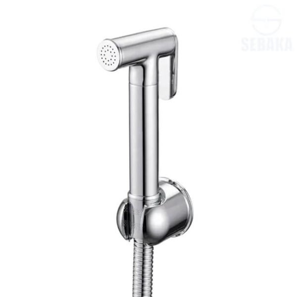 شطاف سليم سيلفر النحاس بالحامل و الخرطوم Slim Silver brass