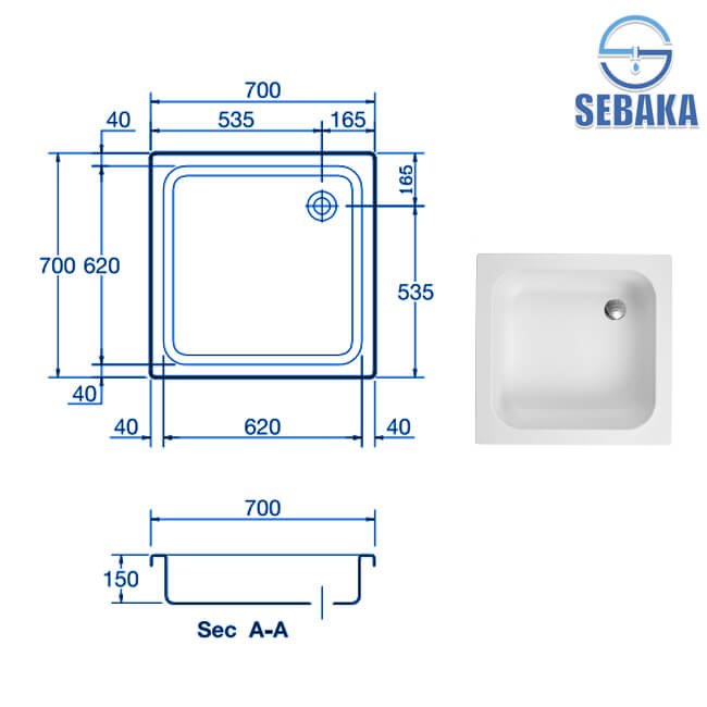 بانيو قدم 70×70 سم ايديال ستاندرد قبل السيراميك G8742 IdealStandard (طلب مسبق) بانيو قدم 70×70 سم ايديال ستاندرد قبل السيراميك كود G8742 من IdealStandard