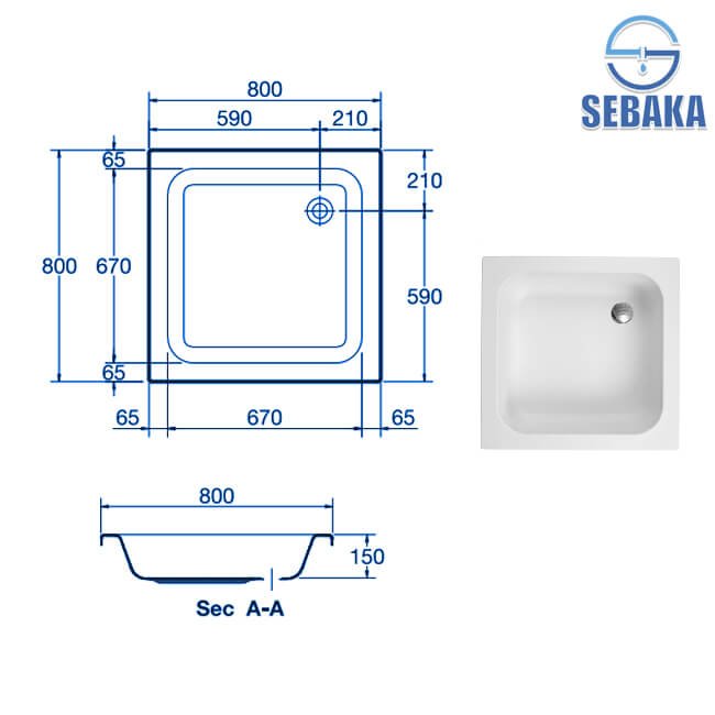 بانيو قدم 80×80 سم ايديال ستاندرد قبل السيراميك G8678 من IdealStandard (طلب مسبق) بانيو قدم 80×80 سم ايديال ستاندرد قبل السيراميك كود G8678 من IdealStandard