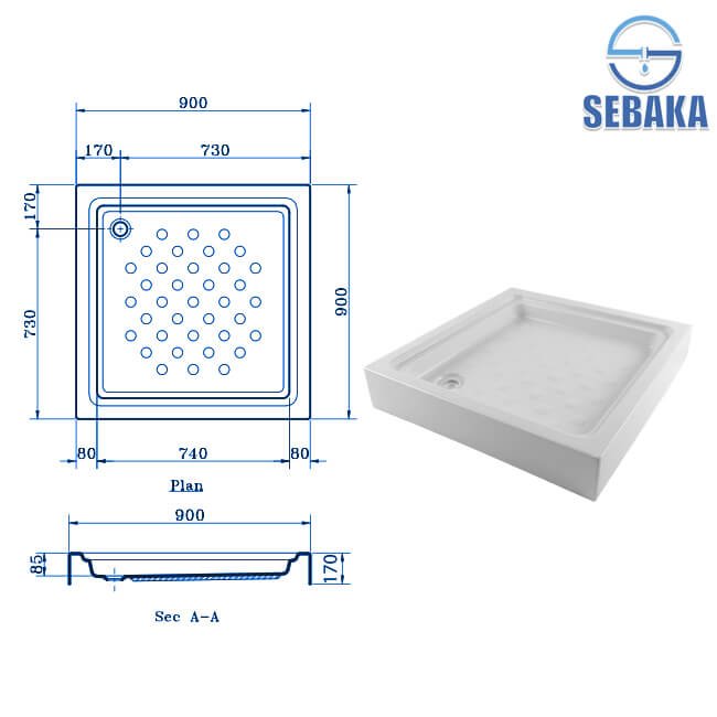 بانيو قدم 90×90 سم بالجانب ايديال ستاندرد بعد السيراميك G8414 من IdealStandard (طلب مسبق) بانيو قدم 90×90 سم بالجانب ايديال ستاندرد بعد السيراميك كود G8414 من IdealStandard