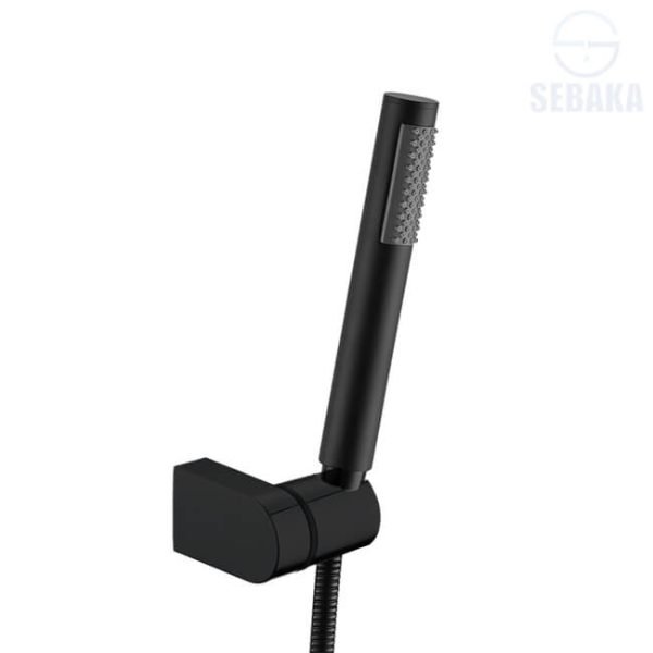 سماعة الدش سيركل بلاك لون اسود بالحامل المتحرك و الخرطوم Circle Black