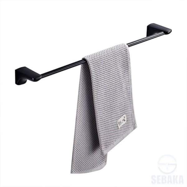 فواطة فردي اسود 60 سم مستورد Towel bar