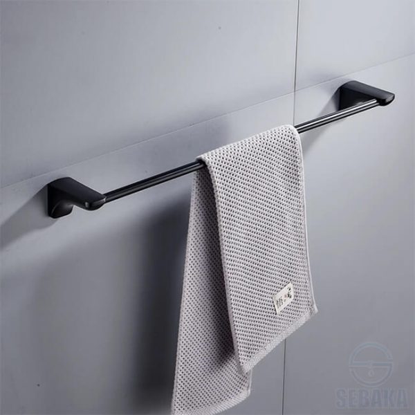 فواطة فردي اسود 60 سم مستورد Towel bar